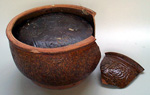 brown-glazed bowls