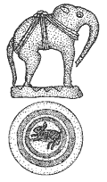 Seal: views of side and base