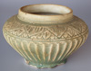 Sisatchanalai celadon jar, lid missing, height 13.5cm