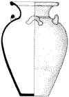 Drawing of storage jar T-430.